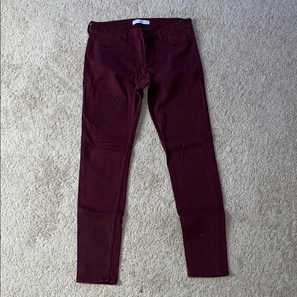 Maroon jeggings